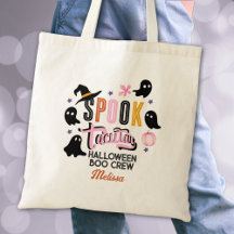 Equipe Assombrosa de Halloween Rosa Preto Moderno