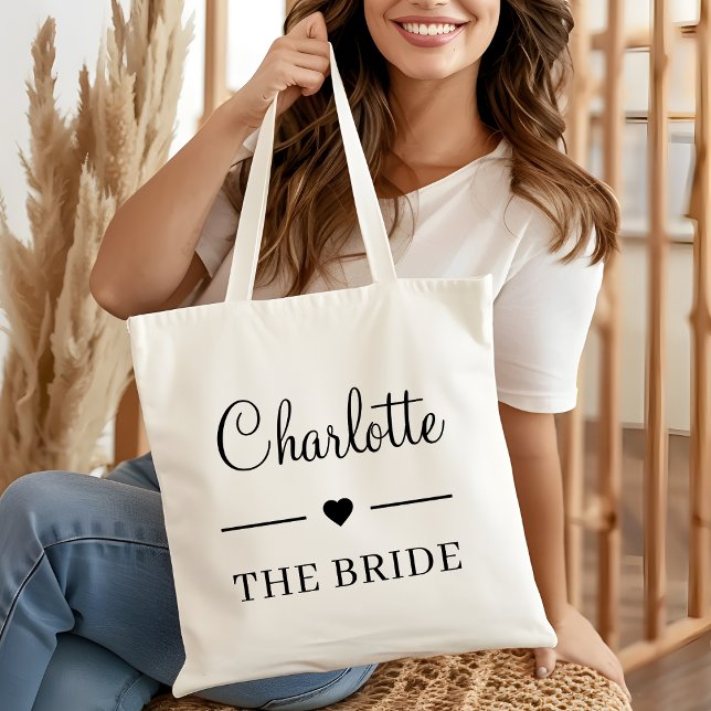 Bolsa Tote Equipe Bridal de Noiva Personalizada Festa de Solt (Criador carregado)
