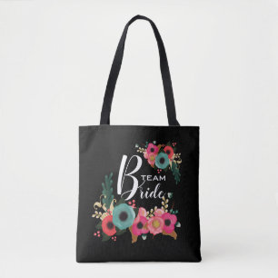 Bolsa Tote Equipe da noiva. Sacolas dos presentes de