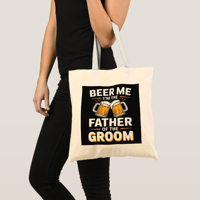 Bolsa Tote Equipe de Bebida do Pai do Noivo (Frente (produto))