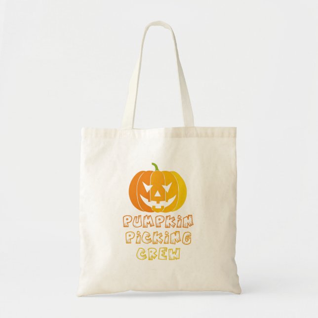 Bolsa Tote Equipe de colheita de abóbora (Frente)