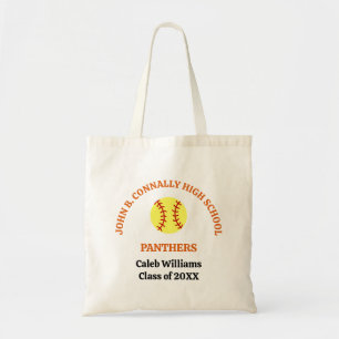 Bolsa Tote Equipe de Softbol da Orange High School Personaliz