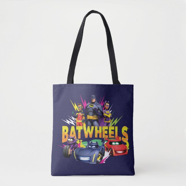 Bolsa Tote Equipe de super-heróis BatWheels™ (Frente)