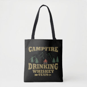 Bolsa Tote equipe de whiskey do bebendo de campfire