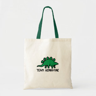 Bolsa Tote Equipe do Vegan Herbivore Cute e Dinossauro Engra