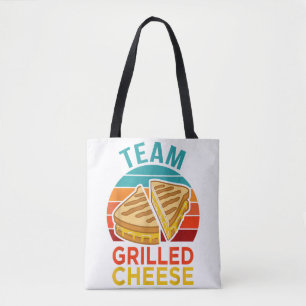 Bolsa Tote Equipe Gelada De Sanduíche Engraçado De Queijo Eng