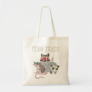 Bolsa Tote Equipe Lixo - Funny Raccoon Lover Ogambm Rat Garba