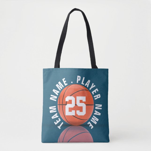 Bolsa Tote Equipe Personalizada de Basquete (Frente)