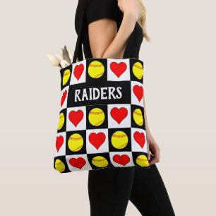 Bolsa Tote Equipe Personalizada de Softball Fastpitch e Copas
