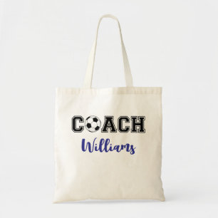 Bolsa Tote Equipe personalizada de treinador de futebol/futeb