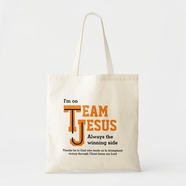Bolsa Tote EQUIPE Personalizada JESUS Christian (Frente)