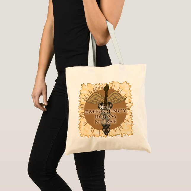 Bolsa Tote ER Enfermeiro Caduceus Tote Bag (Frente (produto))