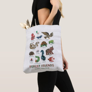 Bolsa Tote Eric Carle   Amigos da Floresta Felizes Juntos