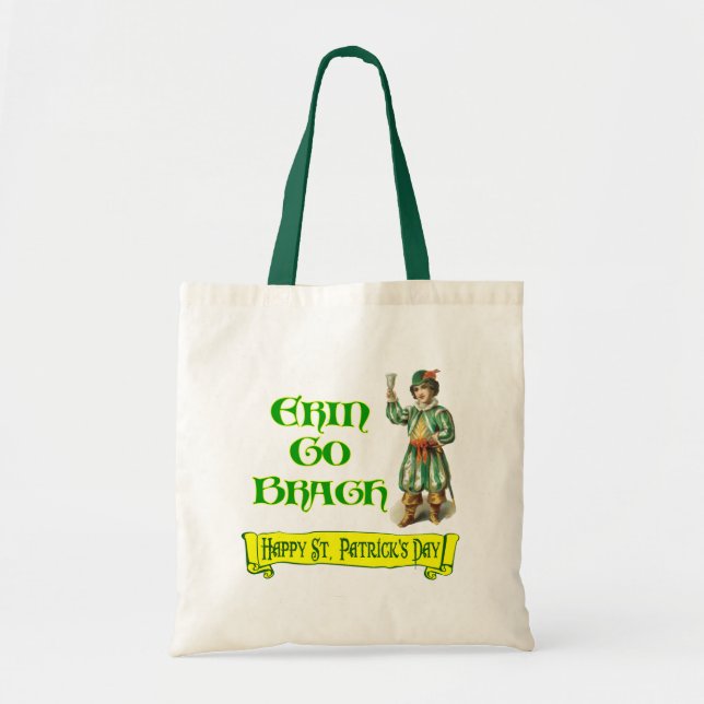 Bolsa Tote Erin Go Braugh Feliz Rua. (Frente)