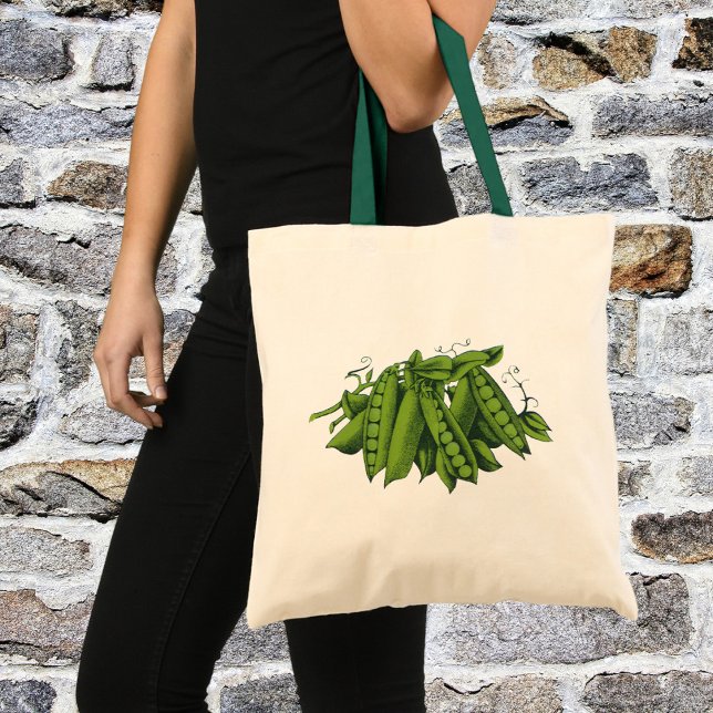 Bolsa Tote Ervilhas, Comidas, legumes saudáveis (Criador carregado)