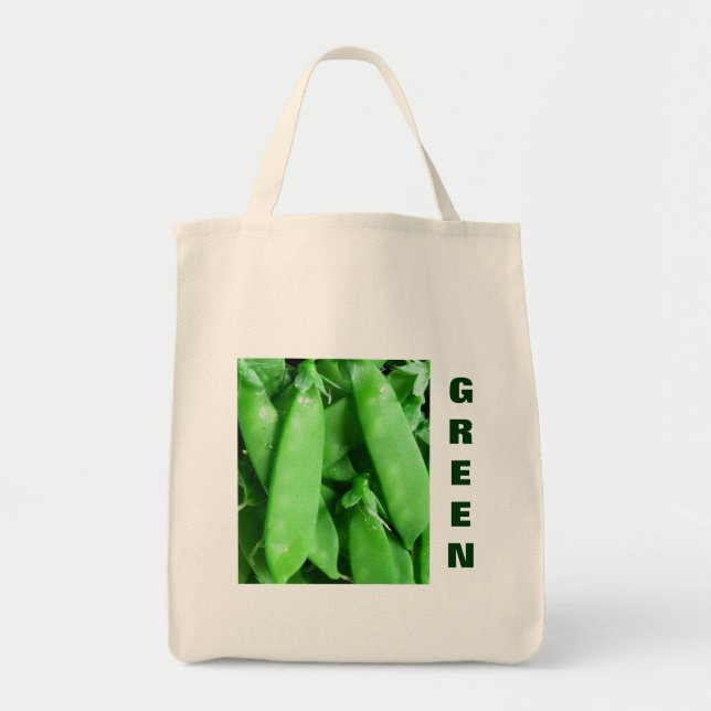 Bolsa Tote Ervilhas frescas do primavera (Frente)