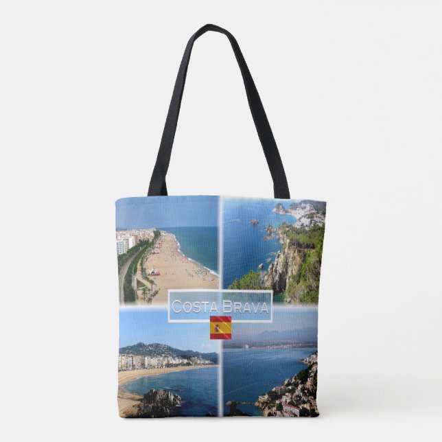 Bolsa Tote ES Costa Brava - Calella Beach - Tossa de Mar - (Verso)
