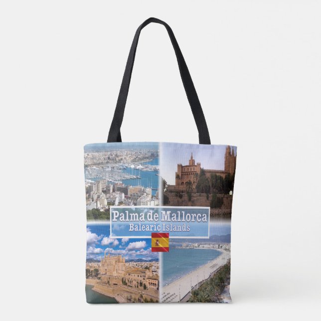 Bolsa Tote ES Ilhas Baleares - Maiorca - Palma - (Verso)