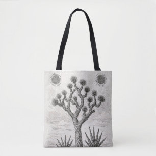 Bolsa Tote esboço da árvore de joshua   arte de esboço do des