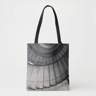 Bolsa Tote Escadaria espiral do metal preto em uma sacola