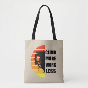 Bolsa Tote Escalada de rochas motivacionais dizendo