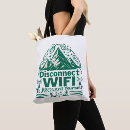 Bolsa Tote Escapar da reconexão digital com a natureza