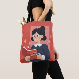 Bolsa Tote Escape Literário: Saco de Tota Delight do Bookworm
