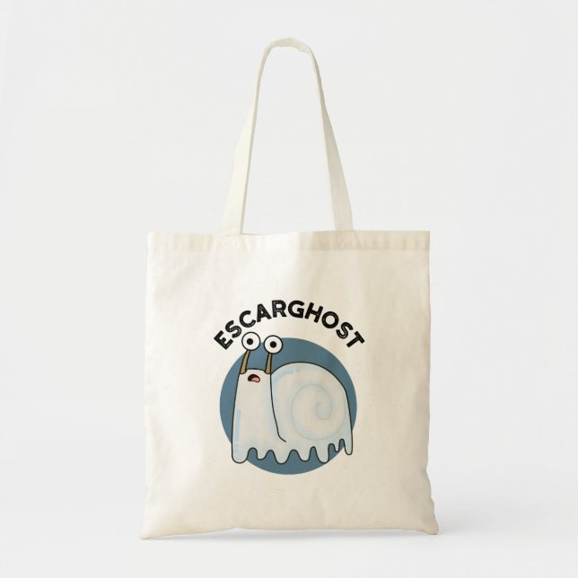 Bolsa Tote Escarghost Funny French Ghost Snail Pun (Frente)
