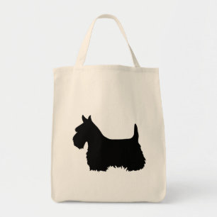 Bolsa Tote Escocês Terrier preto, silhueta