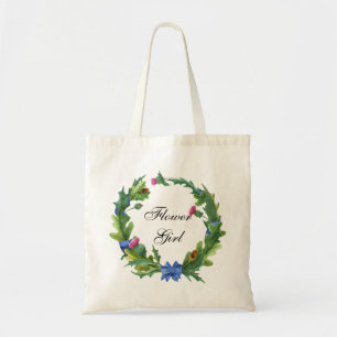 Bolsa Tote Escocesa Elegante Garota Floral