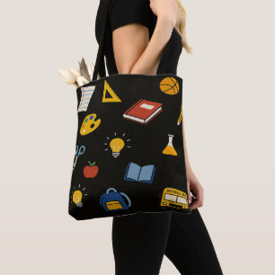 Bolsa Tote Escola Colorida 