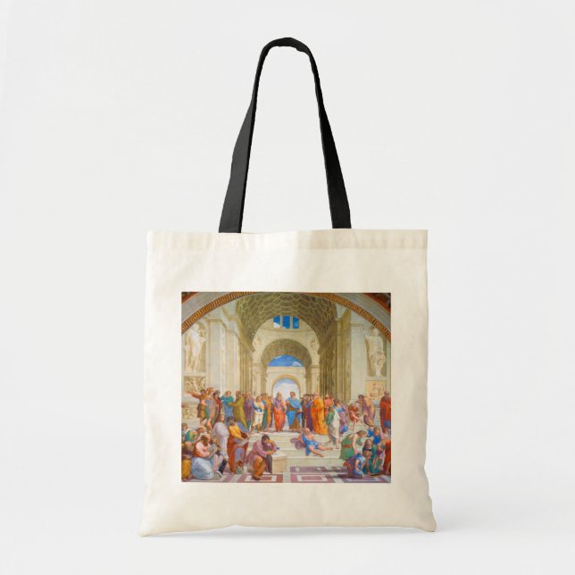 Bolsa Tote Escola de Atenas, Raphael, 1509-1510 (Frente)