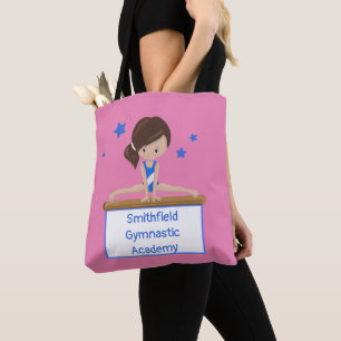 Bolsa Tote Escola de Ginástica Classe Academia Texto Personal
