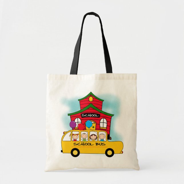 Bolsa Tote Escola e t-shirt e presentes do auto escolar (Frente)