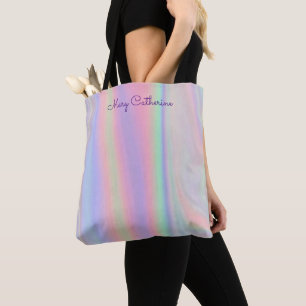 Bolsa Tote Escola Rosa Holográfica