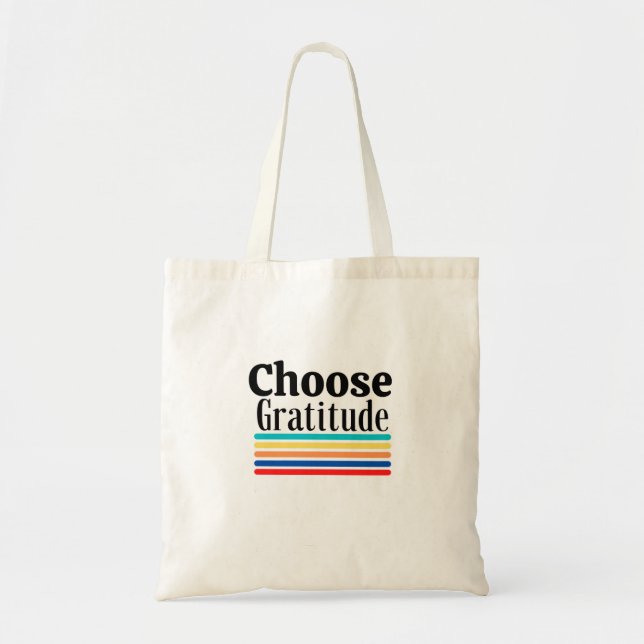 Bolsa Tote Escolha Gratidão (Frente)