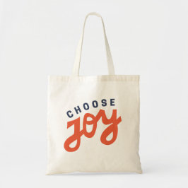 Bolsa Tote Escolha o Compro Inspiracional Retroativo de Joy