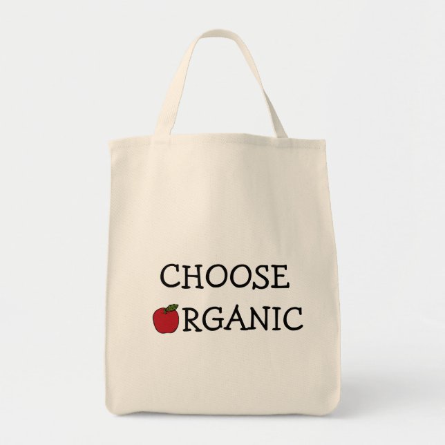 Bolsa Tote Escolha orgânico (Frente)