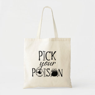 Bolsa Tote Escolha Seu Veneno Sacola de Mágica de Halloween