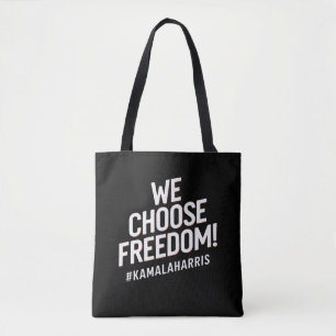 Bolsa Tote Escolhemos a Liberdade Kamala Harris 2024