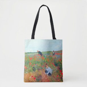 Bolsa Tote Escolhendo Flores num Campo, Mary Cassatt