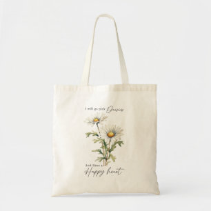 Bolsa Tote Escolher Disies E Ter Um Coração Feliz