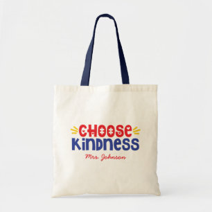 Bolsa Tote Escolher gentileza Professora personalizada do A