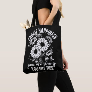 Bolsa Tote Escolher o amor próprio da felicidade