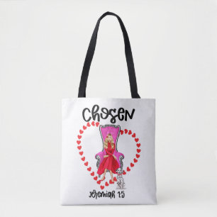 Bolsa Tote Escolhido Jeremiah 1:5 Namorados Galentines Dia De
