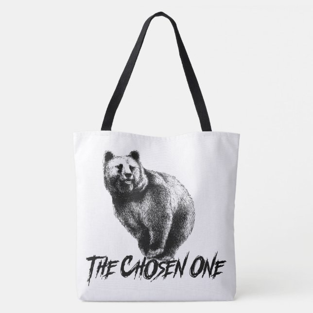 Bolsa Tote Escolho o Urso... (Verso)