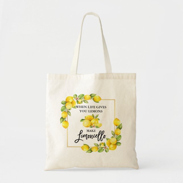 Bolsa Tote Escova-Escova Limões Limoncello (Frente)