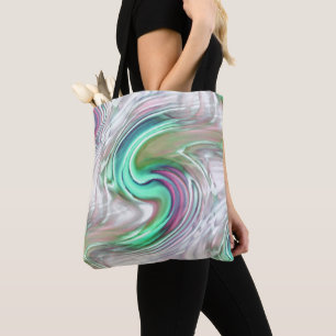 Bolsa Tote Escovas em S, cruz-curva digital, pinceladas "sob 