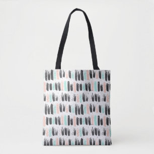 Bolsa Tote Escovas & teste padrão dos cursos da tinta