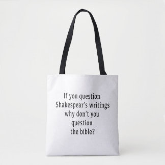 Bolsa Tote Escrevendo Shakespear